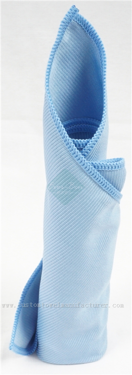 China Bulk custom laundering microfiber cloths Supplier|Custom Blue Microfiber Fast Dry Glass Towel Producer|Blue Tea Towels for Europe Germany France